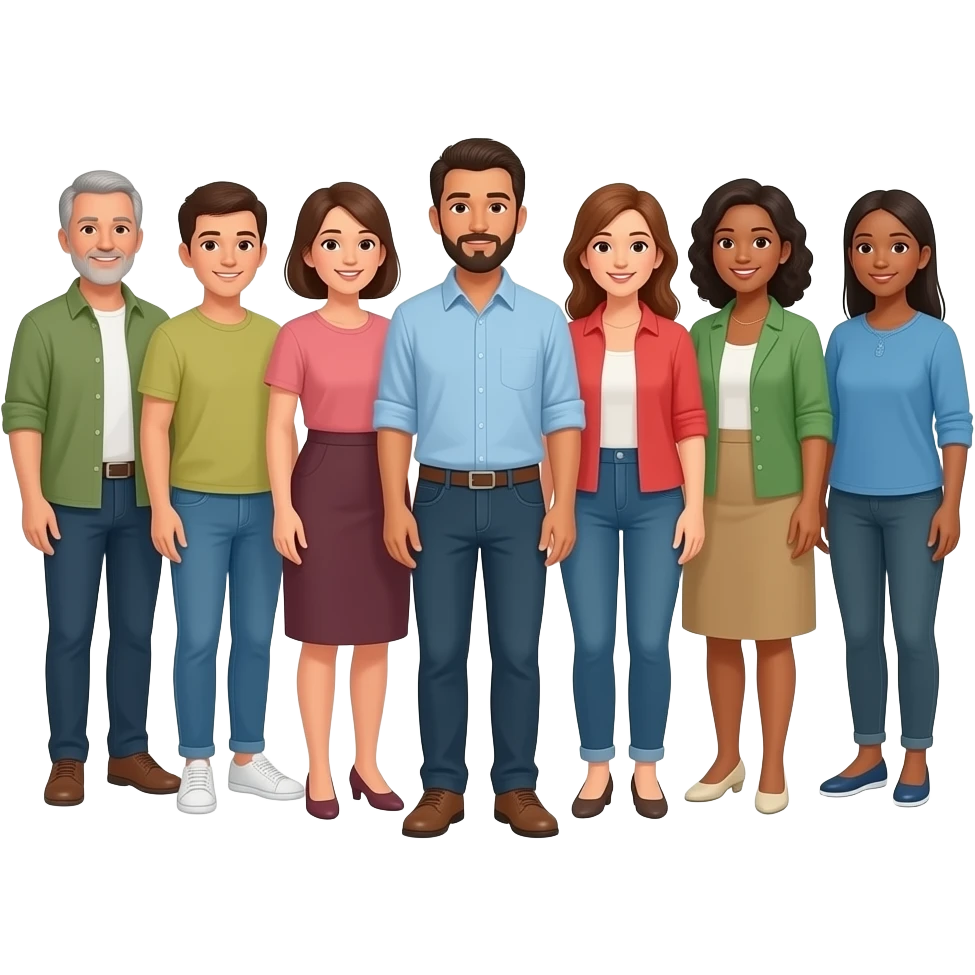 A group of people with throught bubles above their heads. The thought bubbles say "I know God" emoji