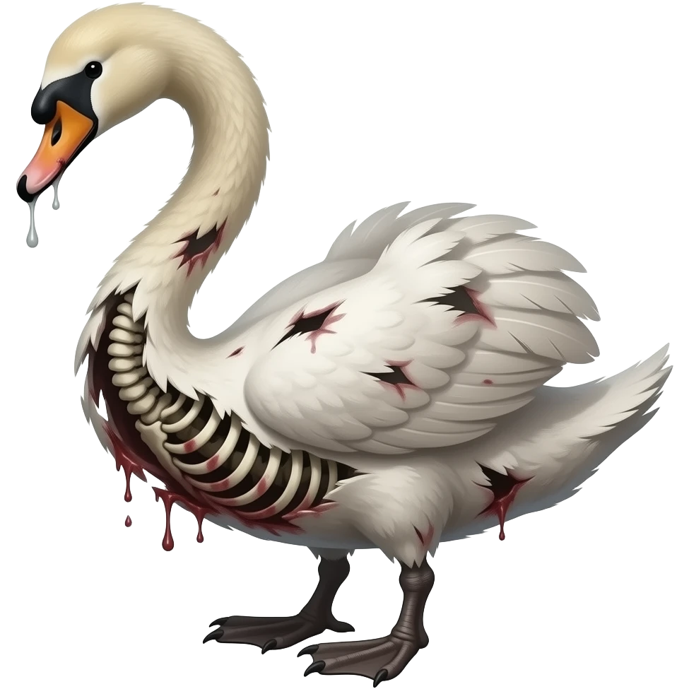 zombie swan emoji