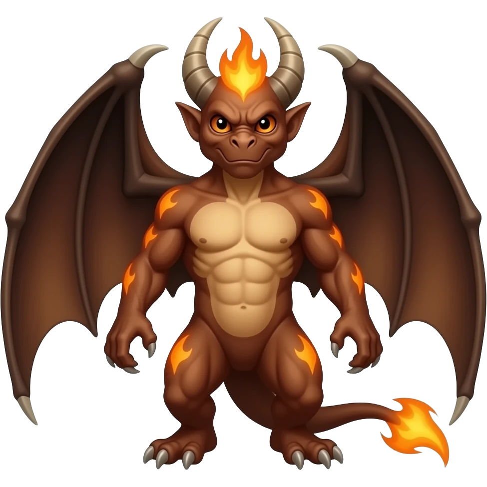 flaming gargoyle emoji
