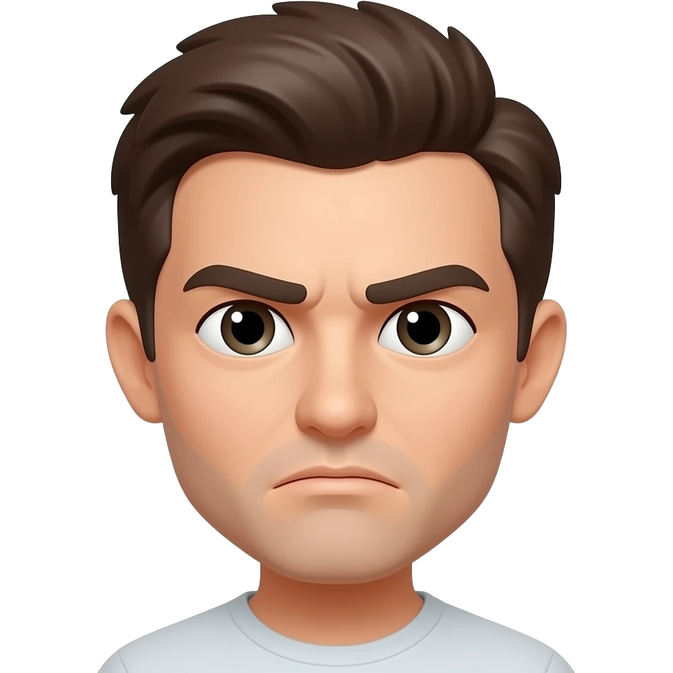Negative human emoji