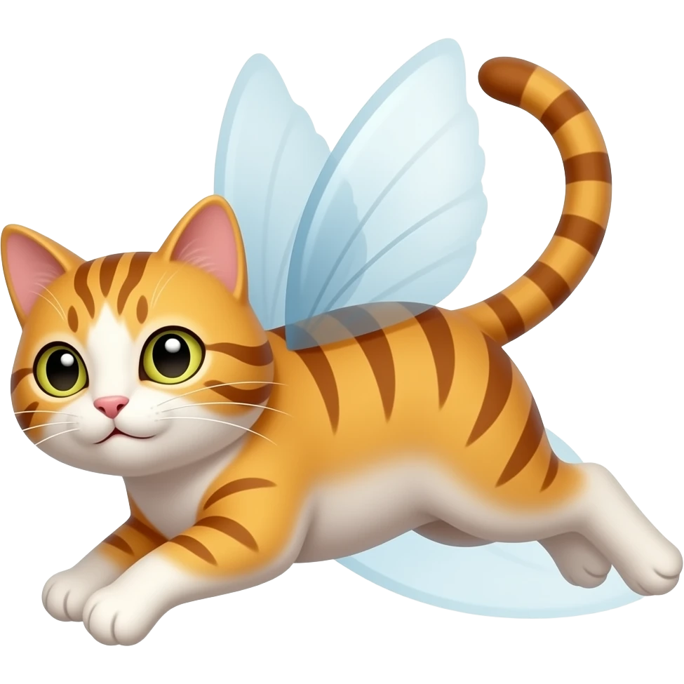 A cat fly emoji