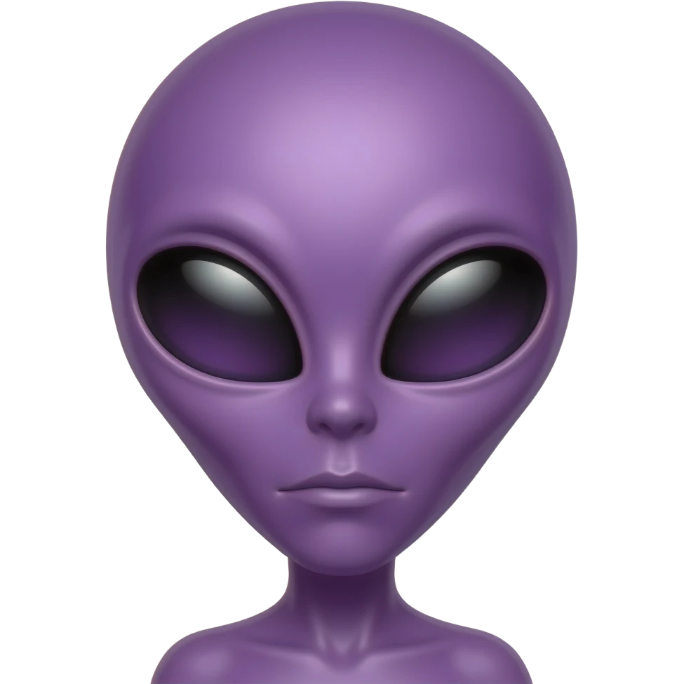 purple alien emoji