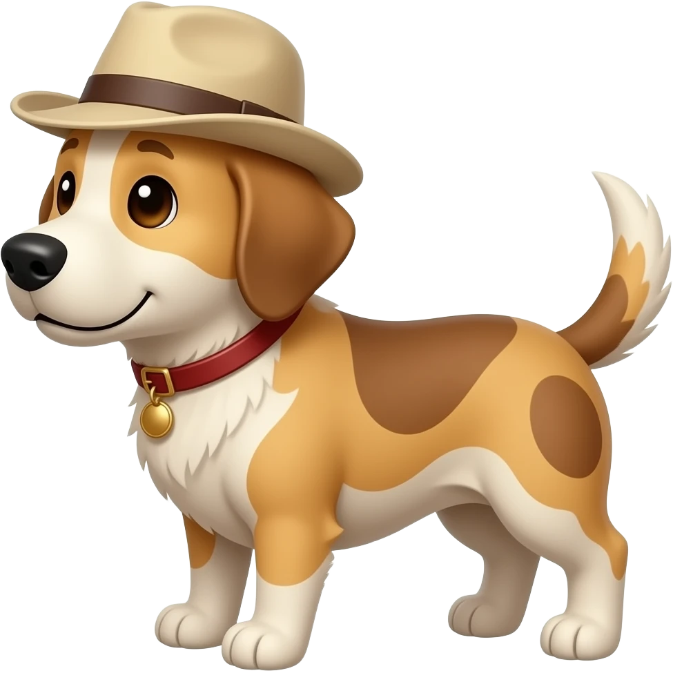 Perro con gorra emoji