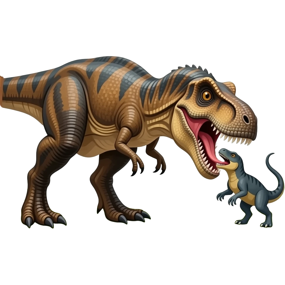 dinosaur eating predator emoji