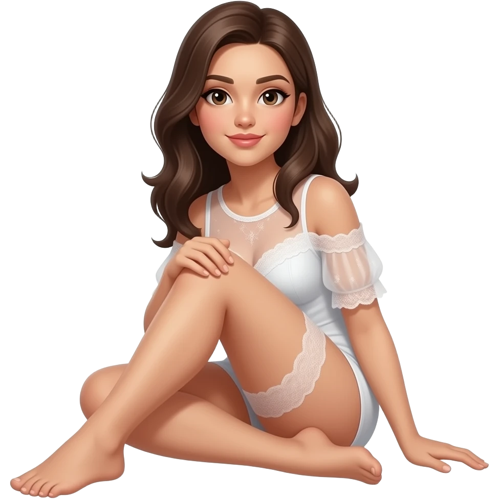 امراءة من دون ملابس في وضعية جنس emoji