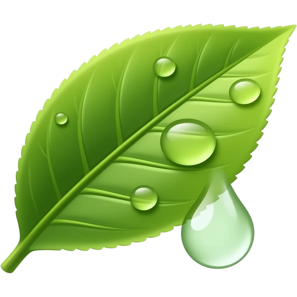 green tea leaf emoji