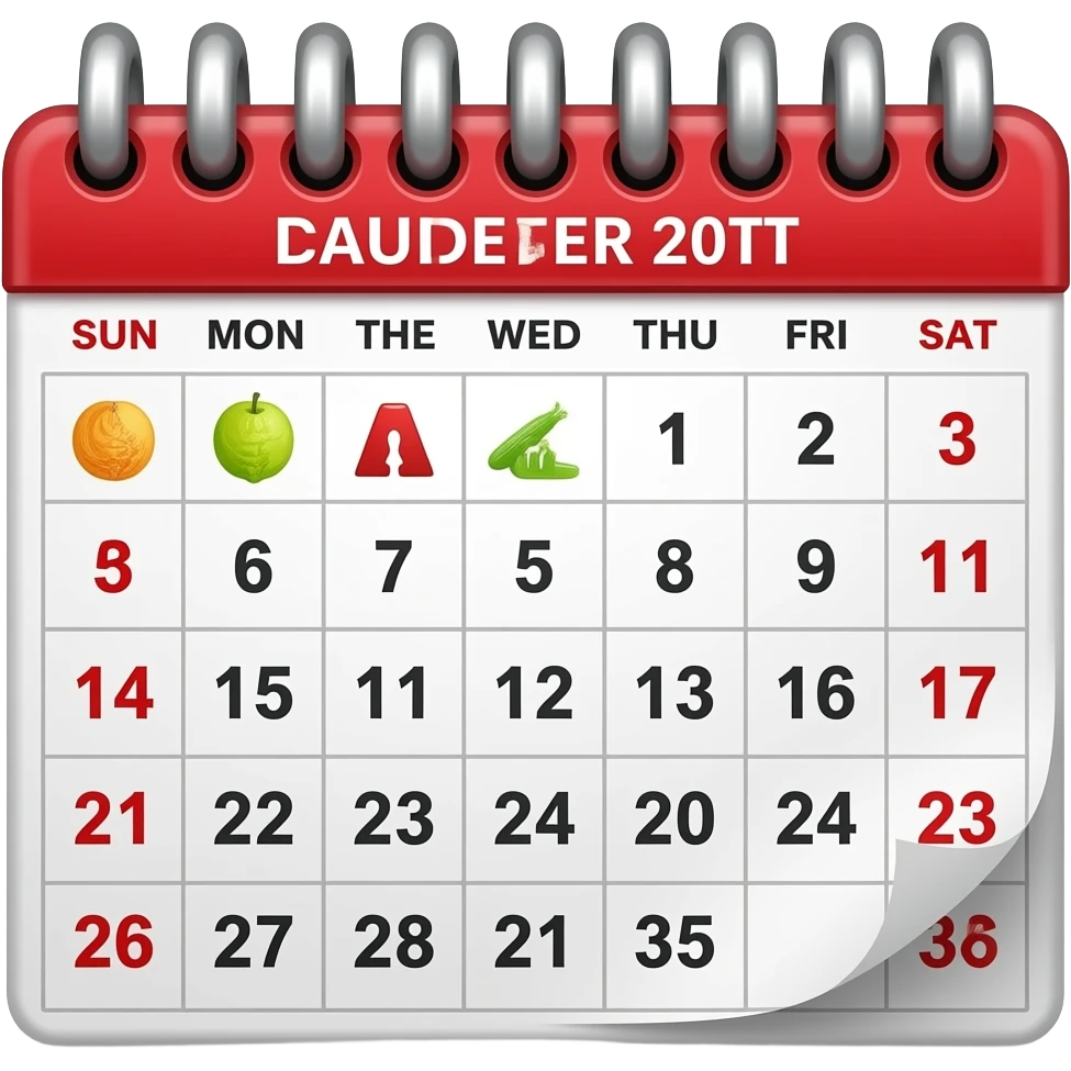 calendar emoji