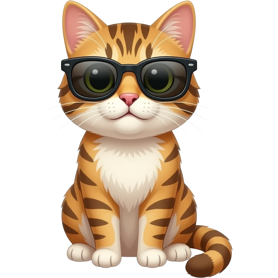 Cat wearing sunglasses emoji