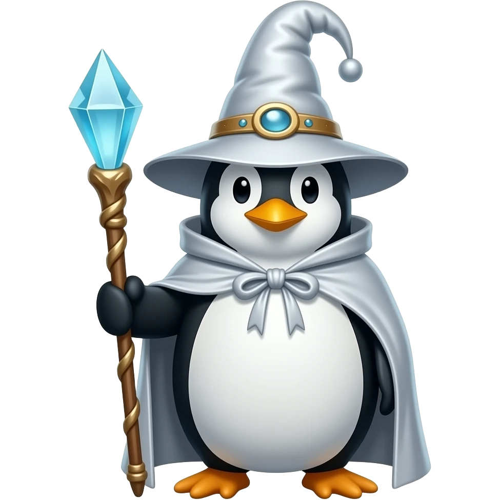 Penguin Wizard emoji