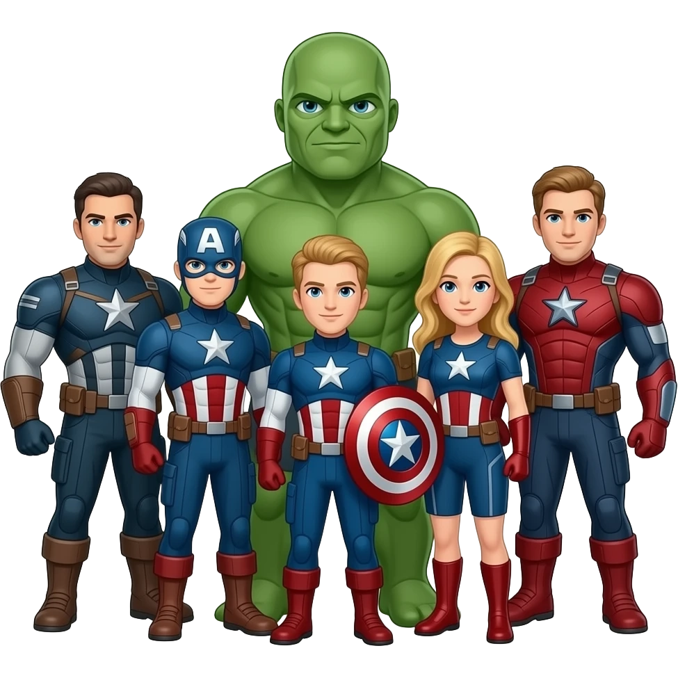 Haz a todos los avengers juntos emoji