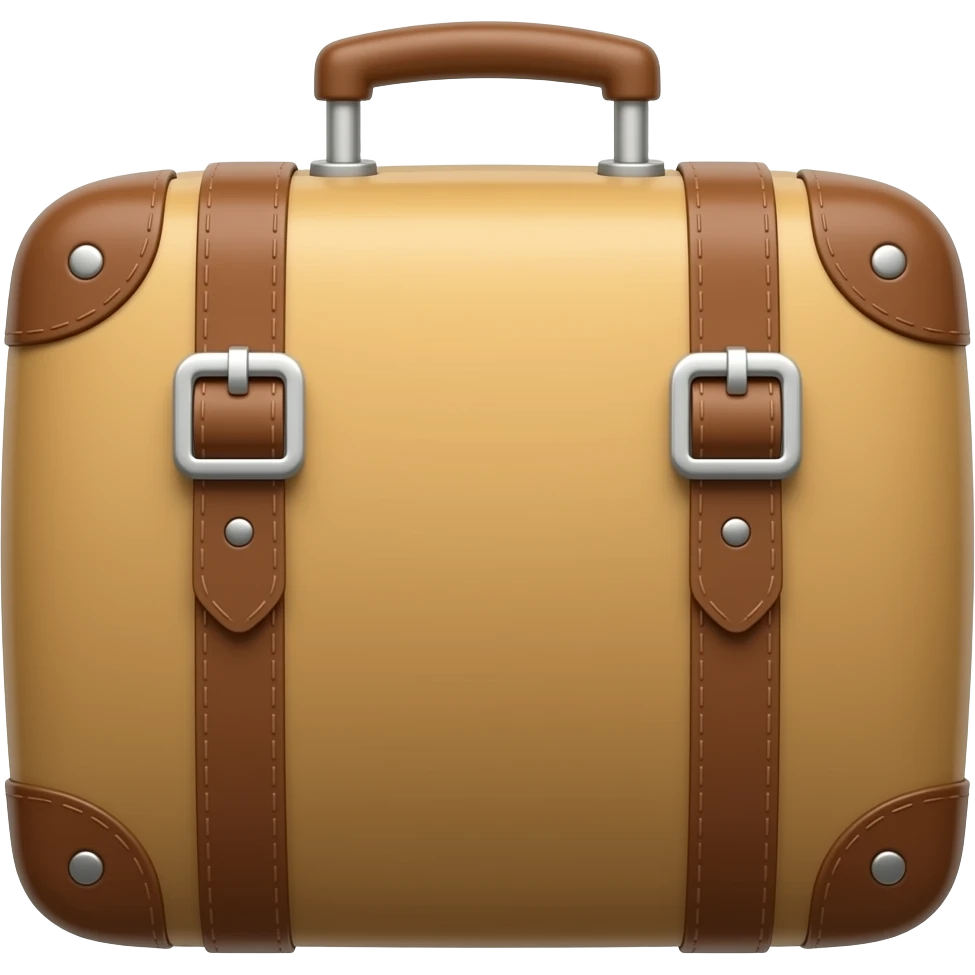 necesito un emoji de un bolso de viaje al estilo ios emoji