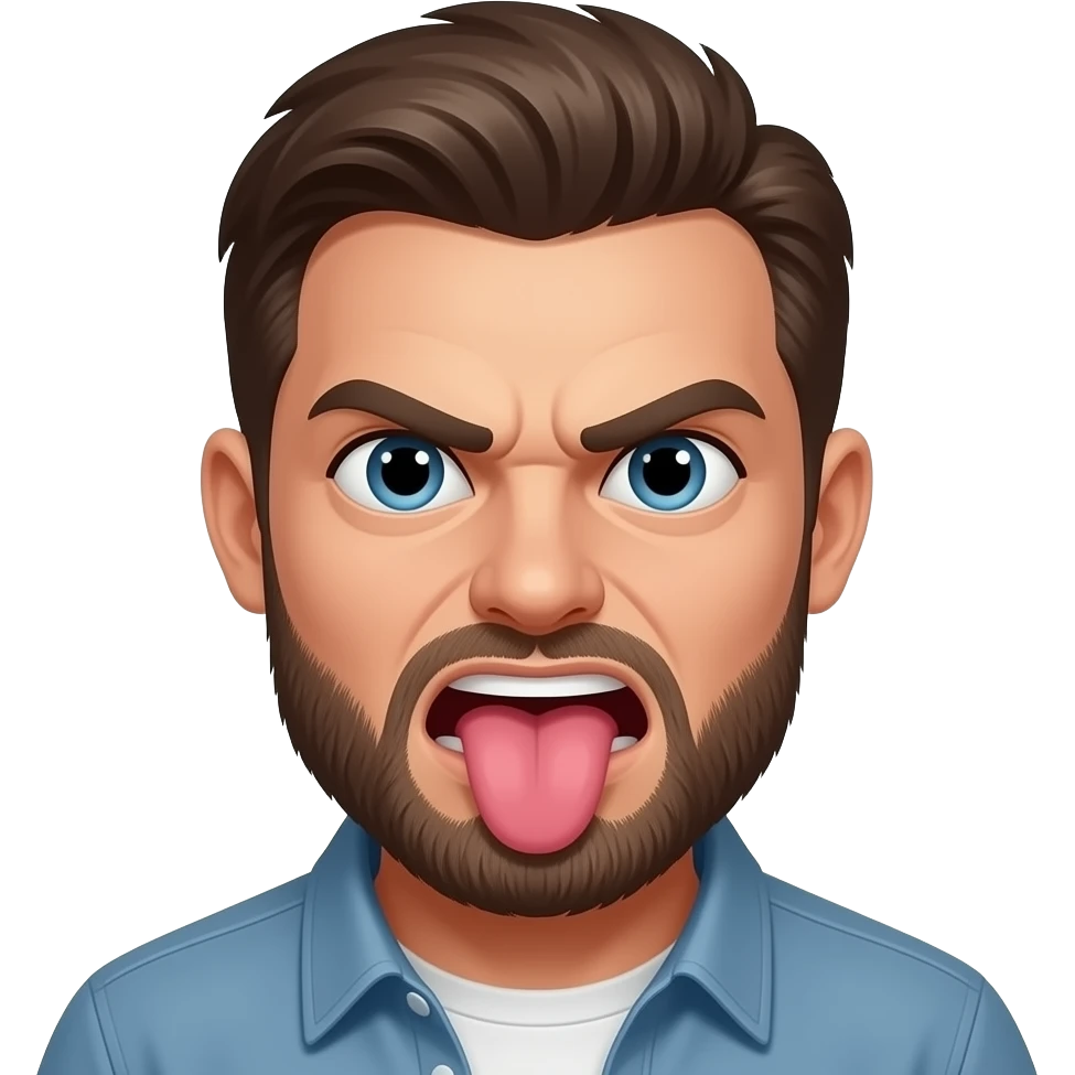 sharp angry tongue emoji
