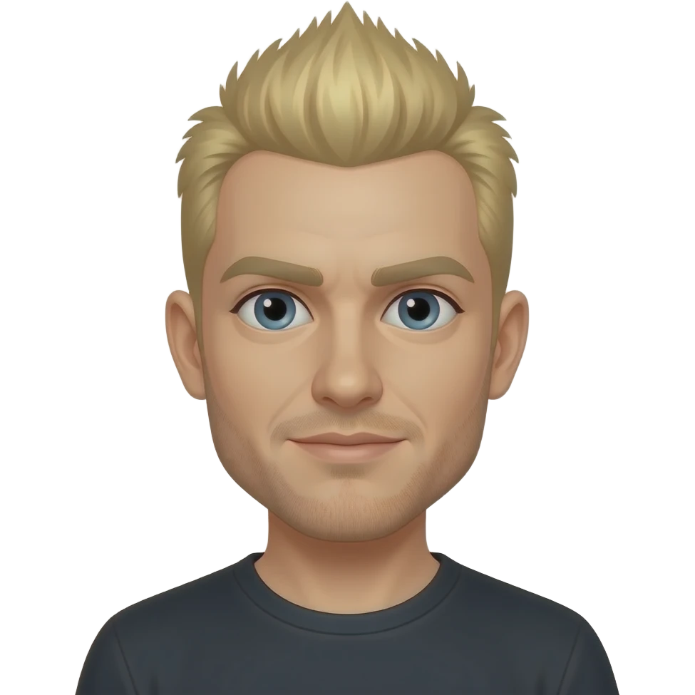 blonde mohawk hair man emoji