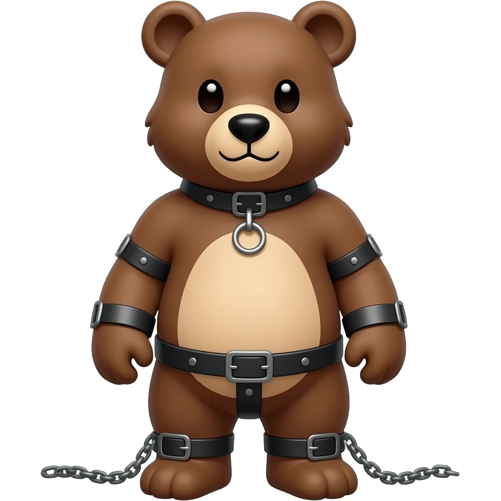 Bondage bear emoji
