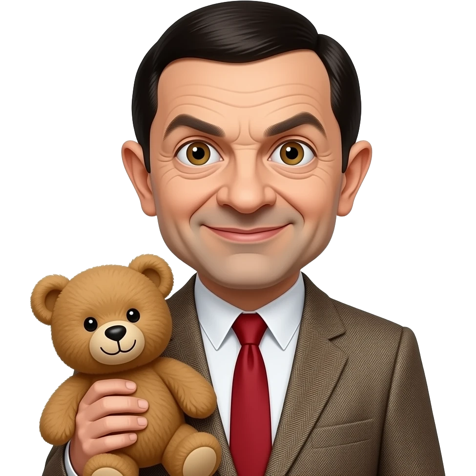 Mr Bean &teddy emoji
