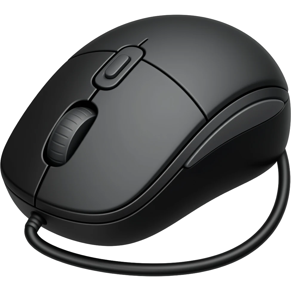 black mouse emoji