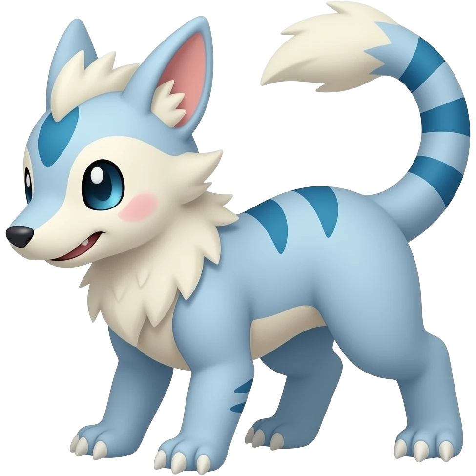 Meowstic-Minccino-Furret-Milotic-Exveemon-Digimon-hybrid emoji