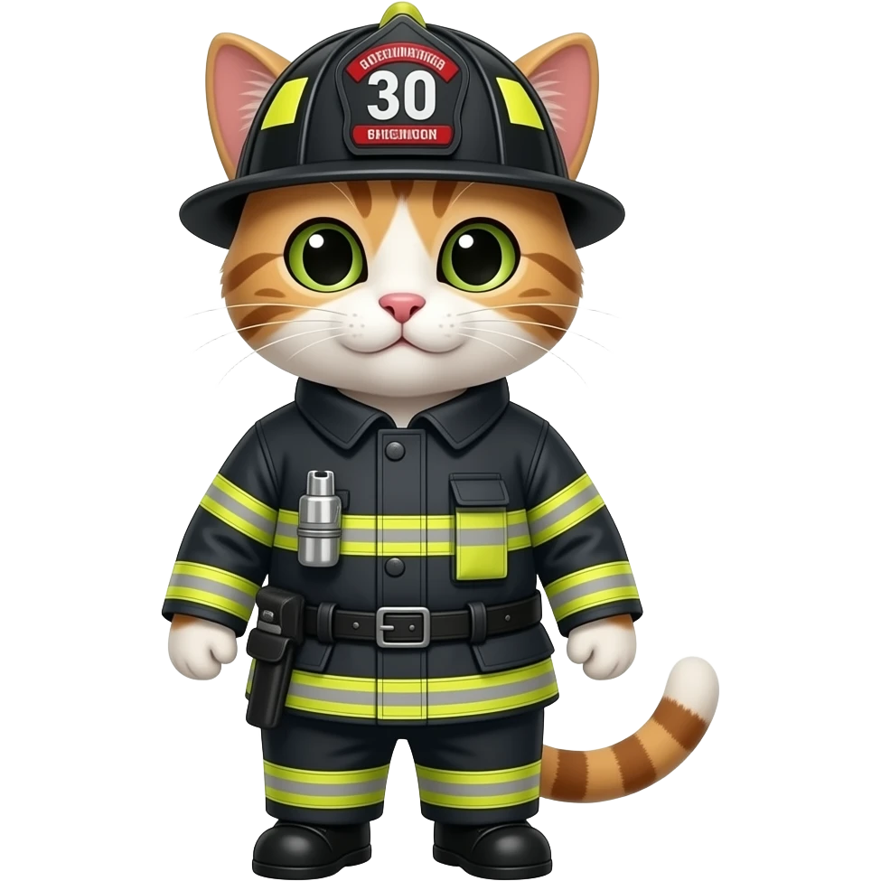 firemen cat emoji