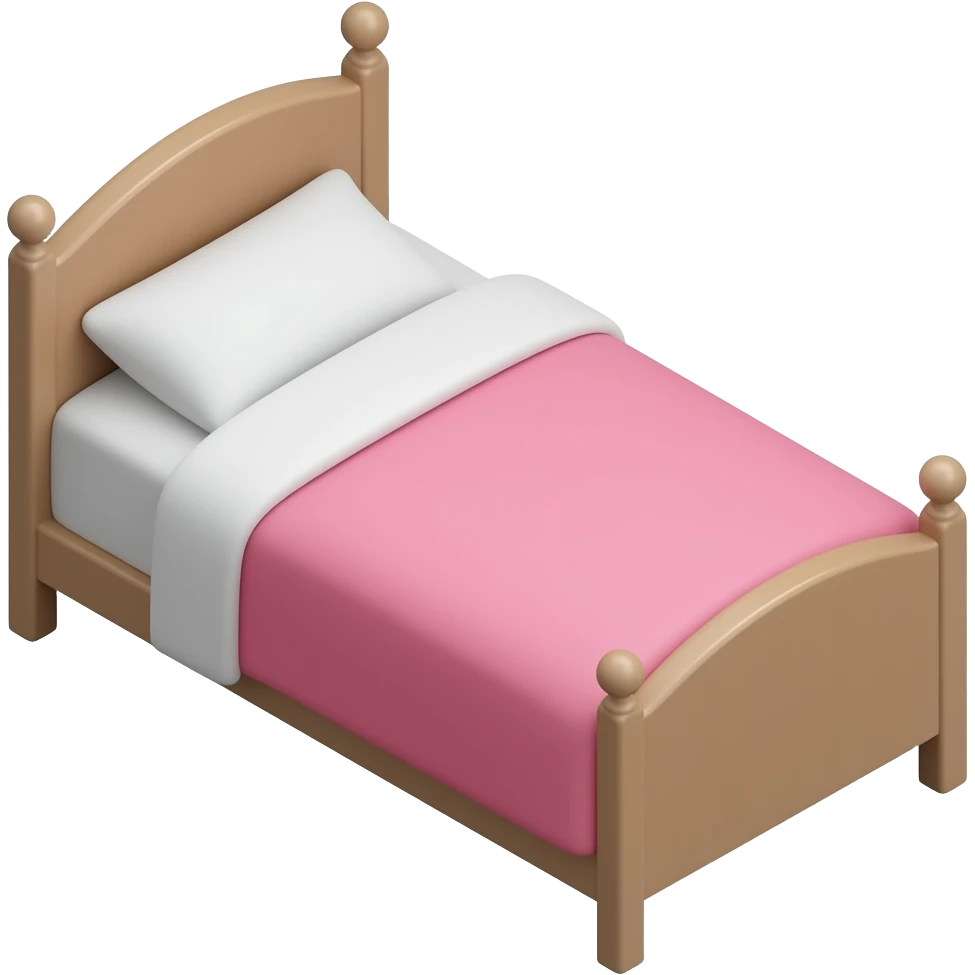 Pink bed emoji