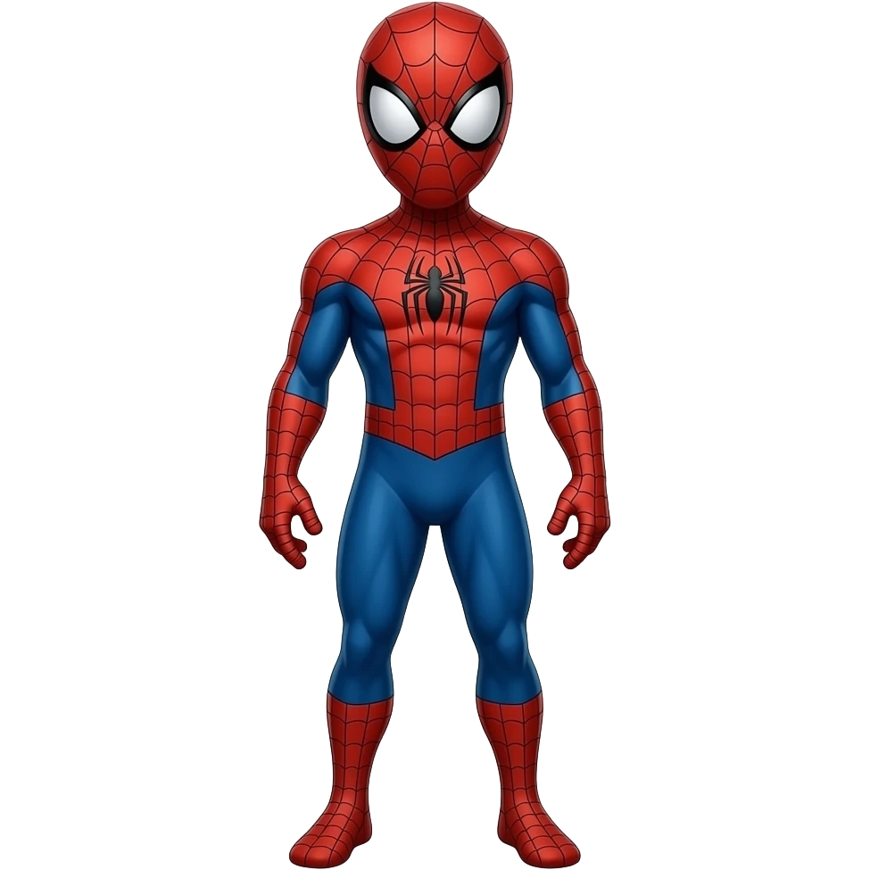 spider man cartonic emoji showing all his body emoji