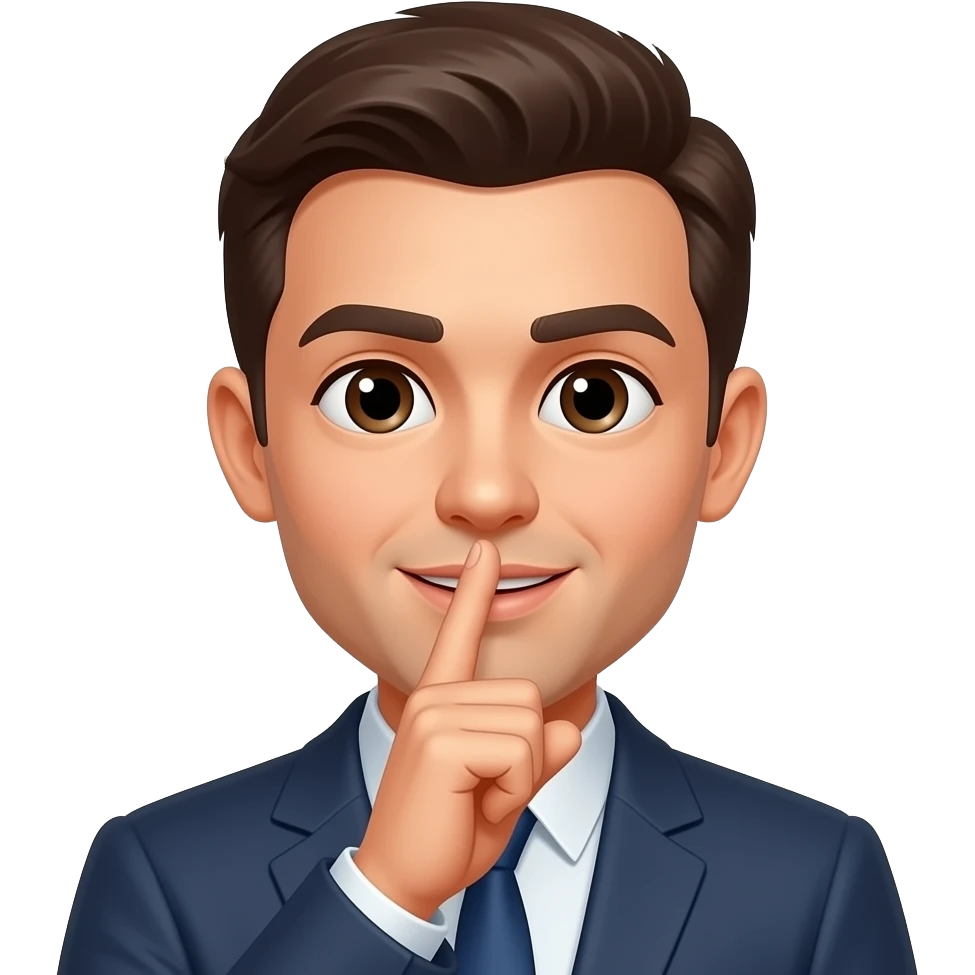 Hush saying shhhh emoji