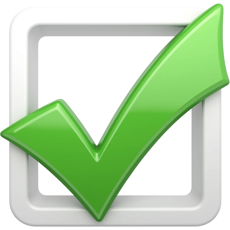 Verification mark emoji