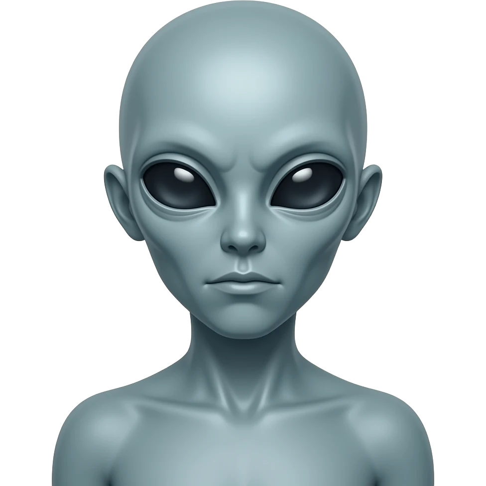 Alien naked emoji