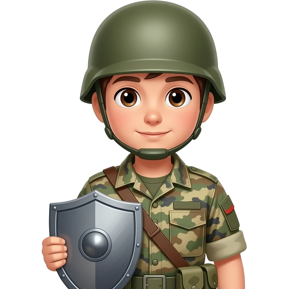 Soldier boy shield emoji