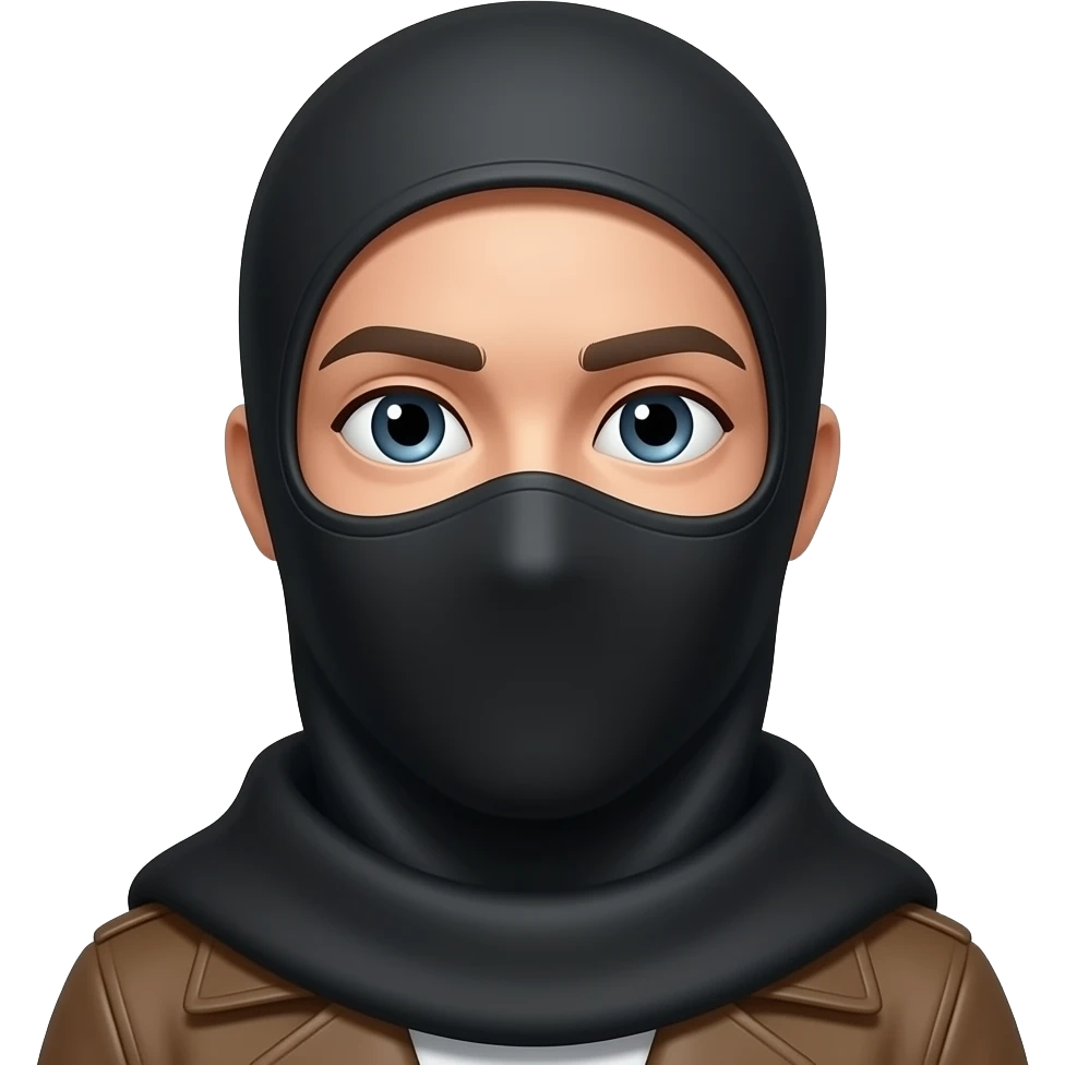 cara negra tapando ojos emoji