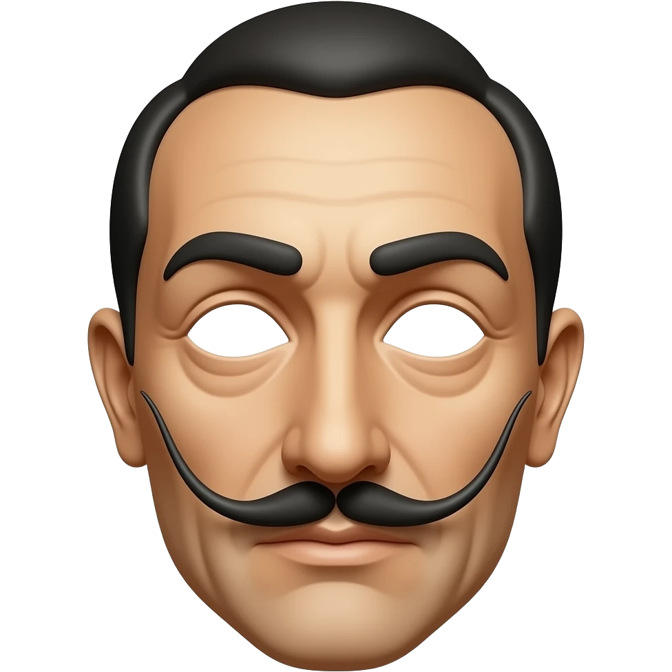 Dali mask emoji