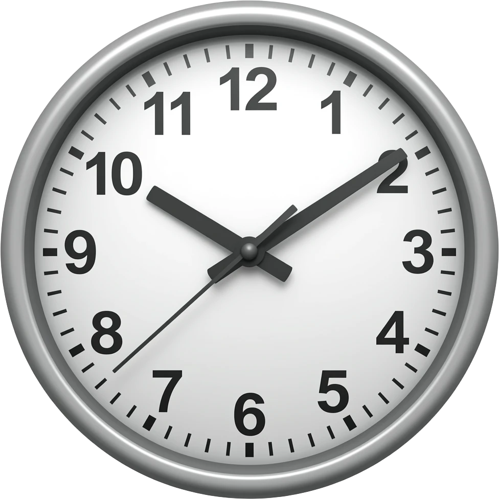 everyday clock emoji