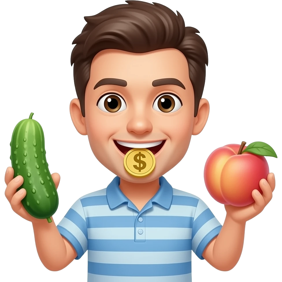 🤑🥒🍑 emoji
