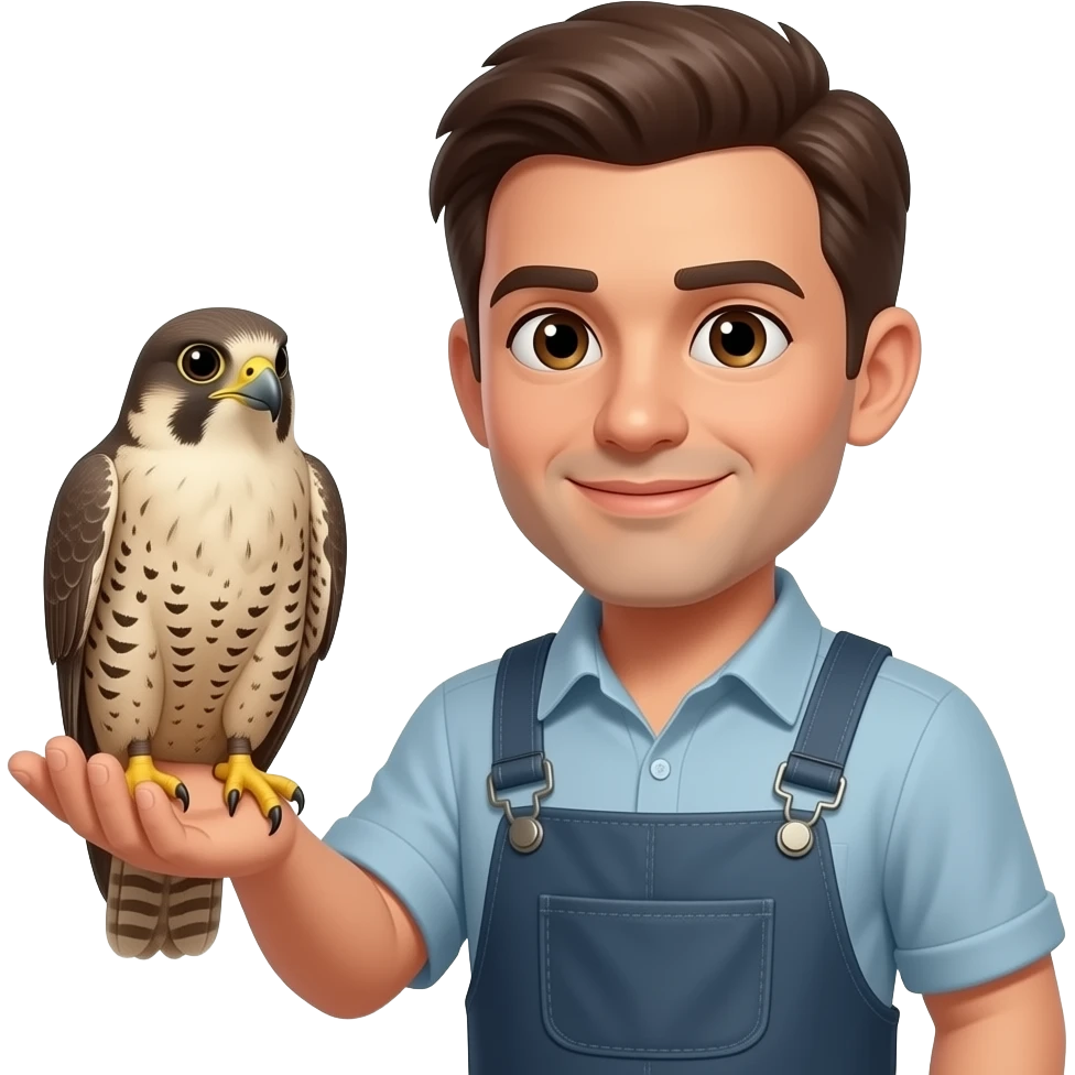 صقر يدي رجل emoji