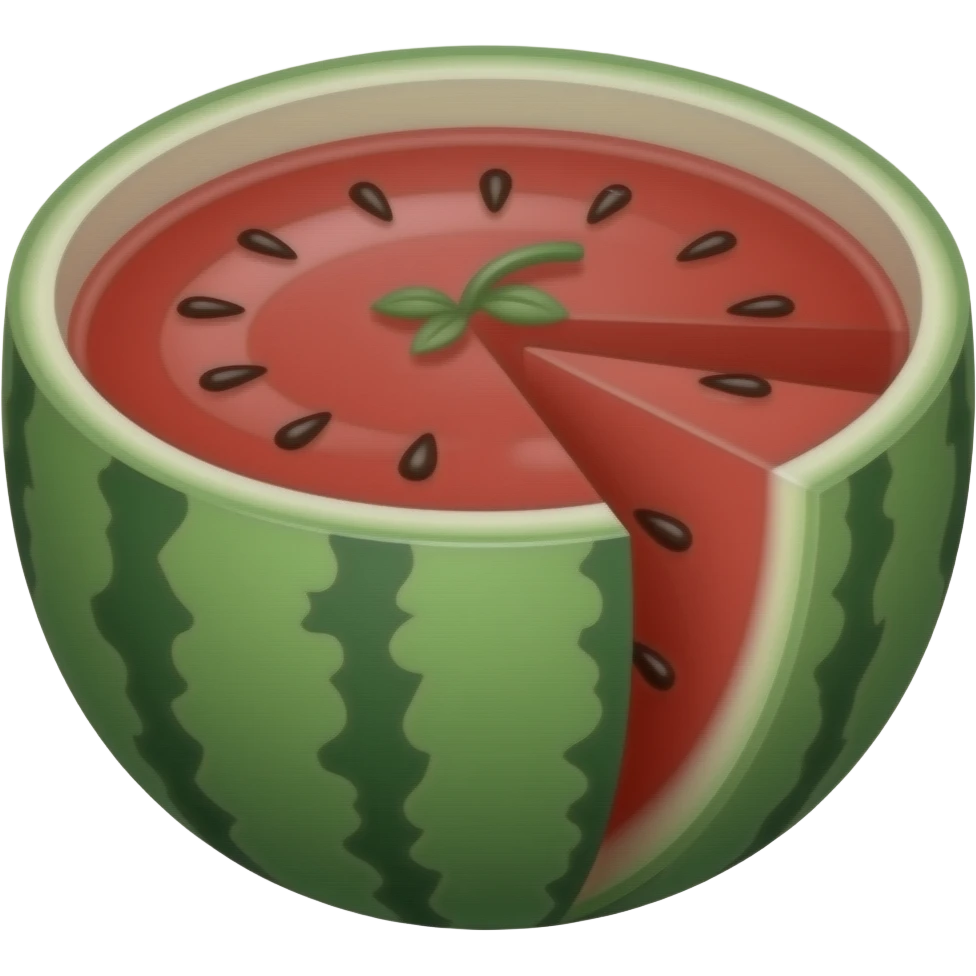 Watermelon soup emoji