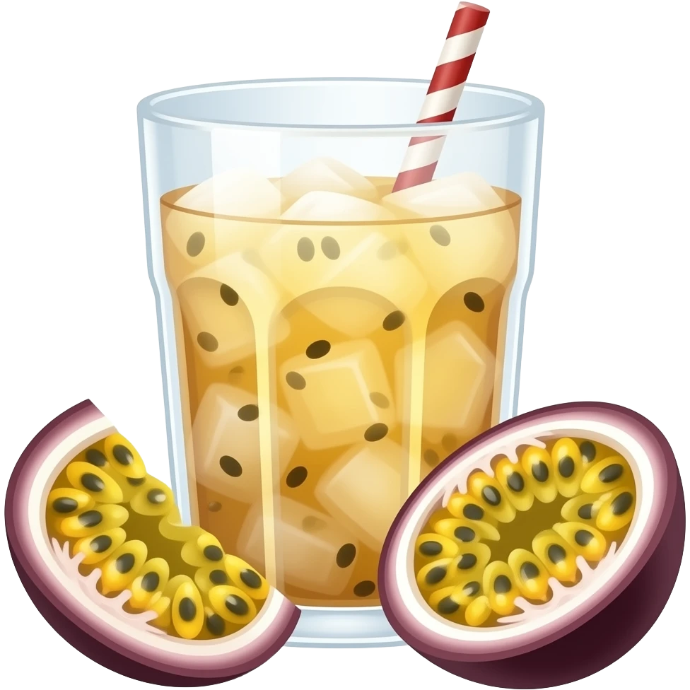passionfruit ice tea emoji