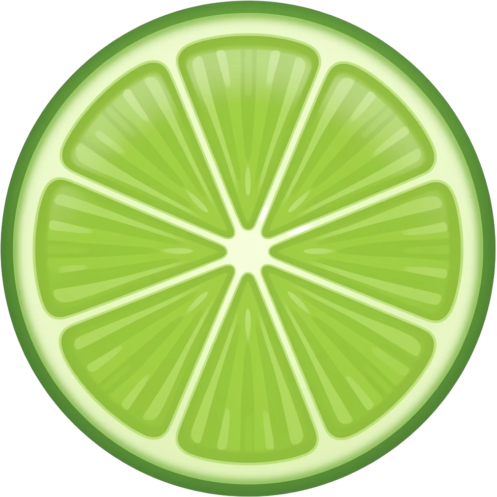 Lime non slice emoji