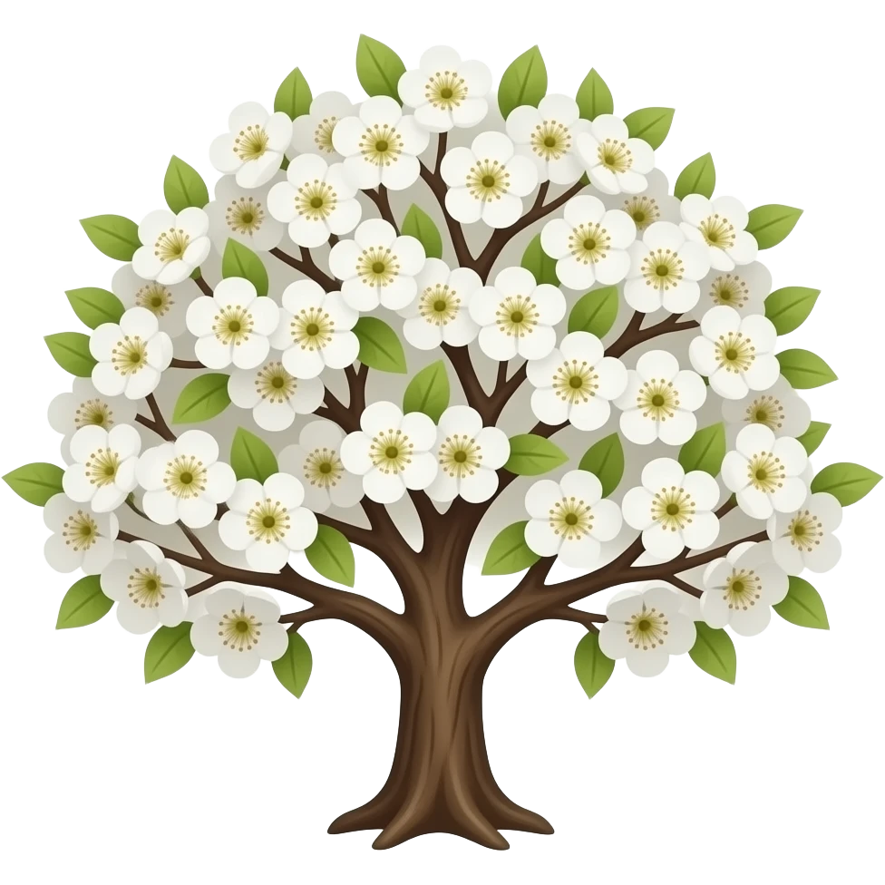 нарисуй цветение айвы японской emoji