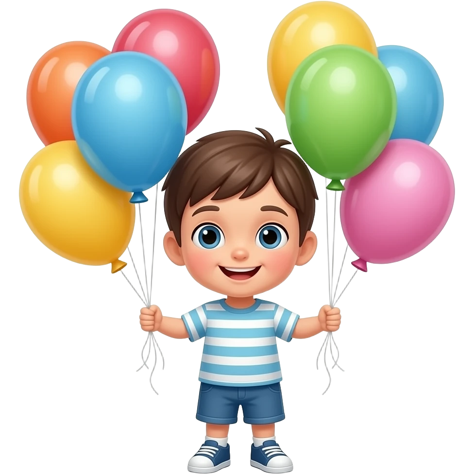 Kid with Balloons emoji