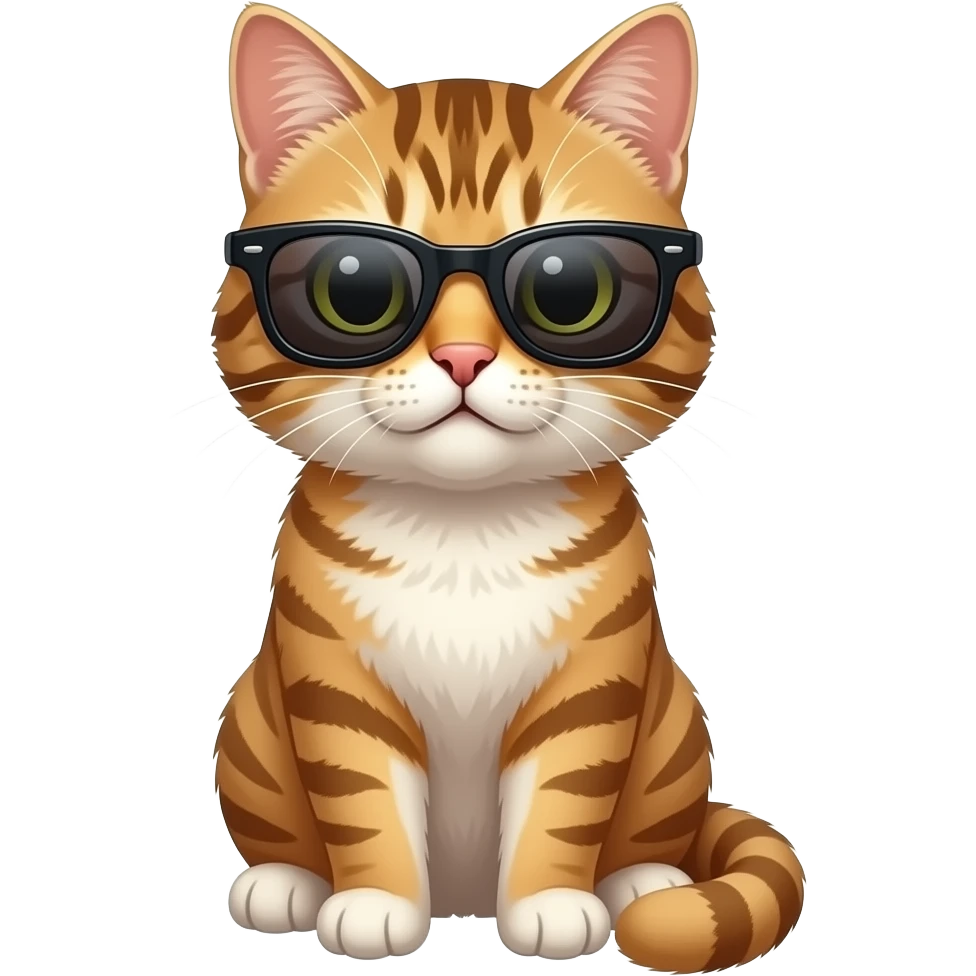 Cat wearing sunglasses emoji