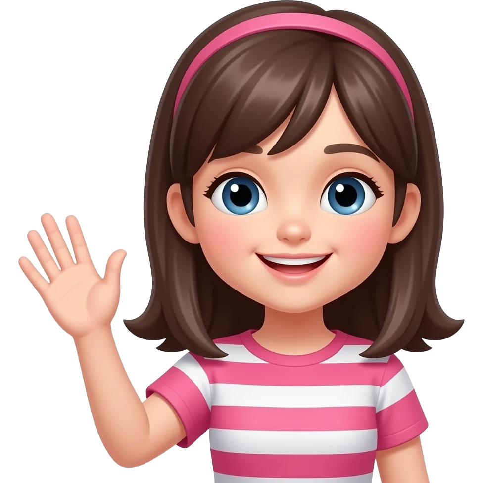 saludo chica emoji