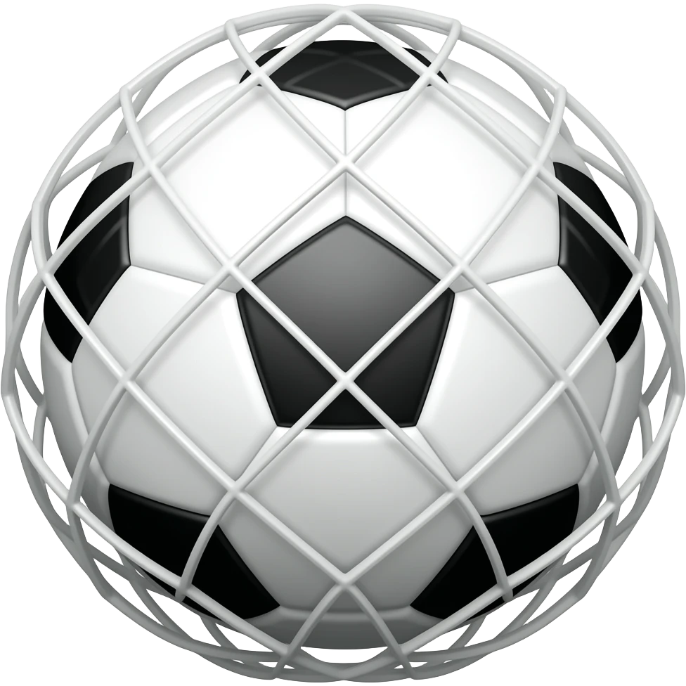 Ball at 🥅 emoji