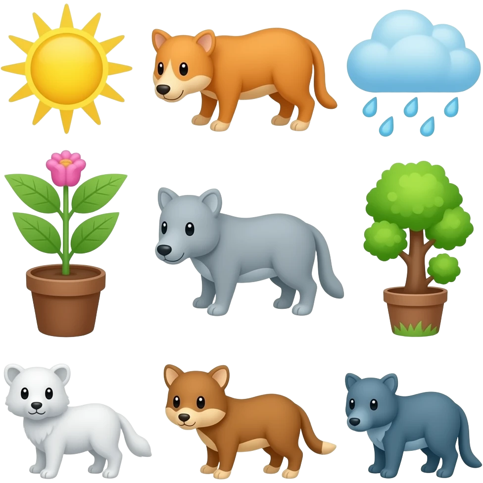 🐶🦊🐯🐸🐒🐣🦅🐴🐛🪰🕷️🦎🪼🐠🫍🐆🦣🐫🐂🐏🐕🐈‍⬛🦤🕊️🦫🐿️🐦‍🔥🌴☘️🍃🍄🛘🥀🌼🌜🌘🌙💫☄️🌈☁️🌨️💨☂️🐱🐻🦁🐵🐔🐥🦉🦄🦋🪲🕸️🦖🦐🐟🦈🦓🐘🦒🐄🐑🐩🪶🦚🐇🦦🦔🌵🪾🍀🍂🍄‍🟫🌾🪻🌻🌚🌑🌎⭐️💥☀️🌦️❄️💧🌊🐭🐼🐮🙈🐧🪿🦇🫎🐌🪳🦂🦕🦞🐬🦭🦍🦛🦘🫏🦙🦮🪽🦜🦝🦥🐾🎄🪵🎍🍁🐚💐🪷🌞🌕🌒🌍🌟🔥🌤️🌧️☃️💦🌫️🐹🐻‍❄️🐷🙉🐦🦆🐺🐝🐞🦟🐢🐙🦀🐳🐊🦧🦏🦬🐎🐐🐕‍🦺🐓🦢🦨🐁🐉🌲🌱🪴🪺🪸🌷🌺🌝🌖🌓🌏✨🫯⛅️⛈️⛄️🫧🐰🐨🐽🙊🐤🐦‍⬛🐗🪱🐜🦗🐍🦑🐡🐋🐅🫈🐪🐃🐖🦌🐈🦃🦩🦡🐀🐲🌳🌿🎋🪹🪨🌹🌸🌛🌗🌔🪐⚡️🌪️🌥️🌩️🌬️☔️ emoji