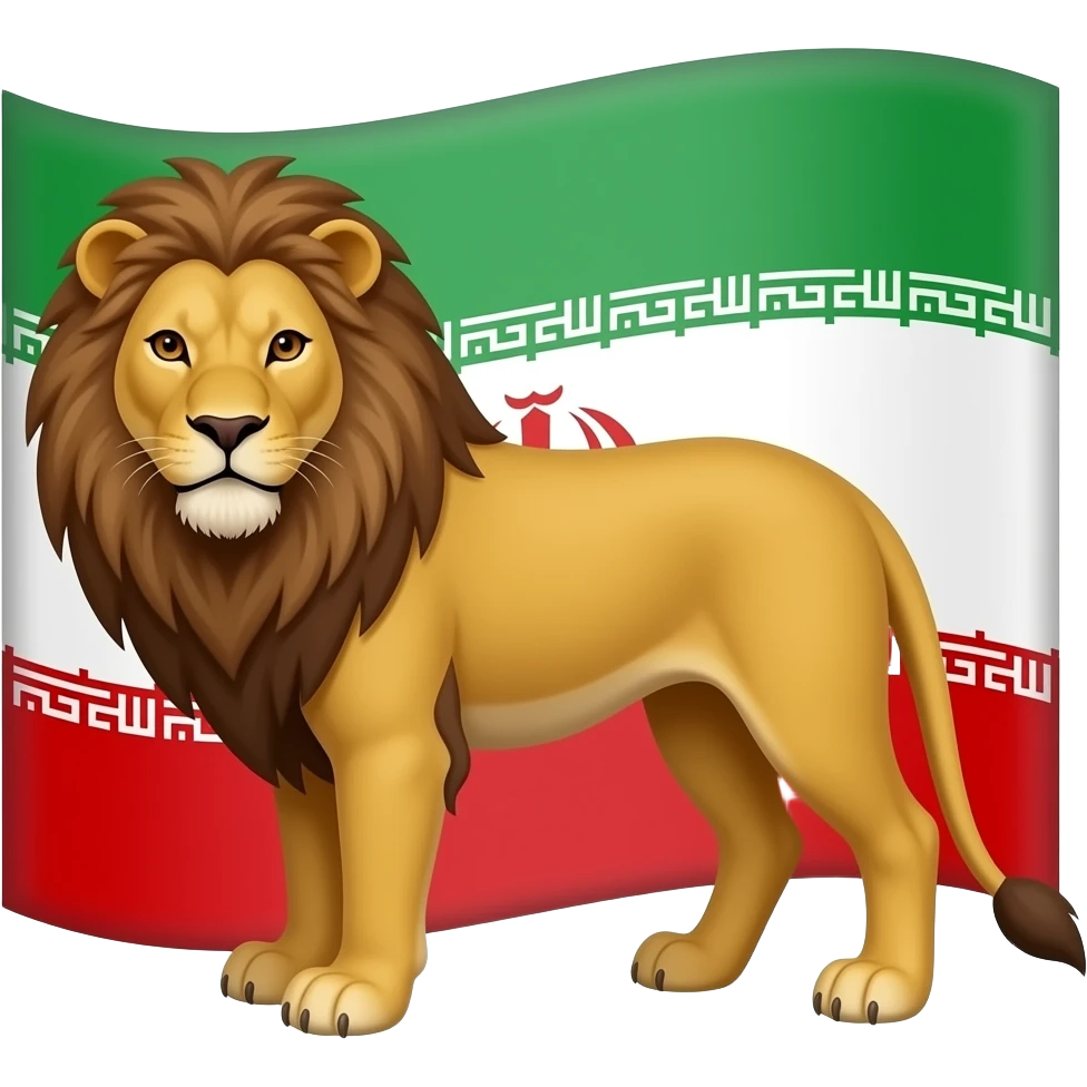 سلام 🇮🇷🦁 این دوتا استیکر رو باهم ترکیب کن emoji