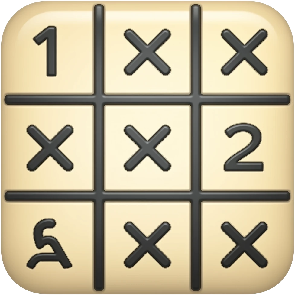 Tic tac toe emoji