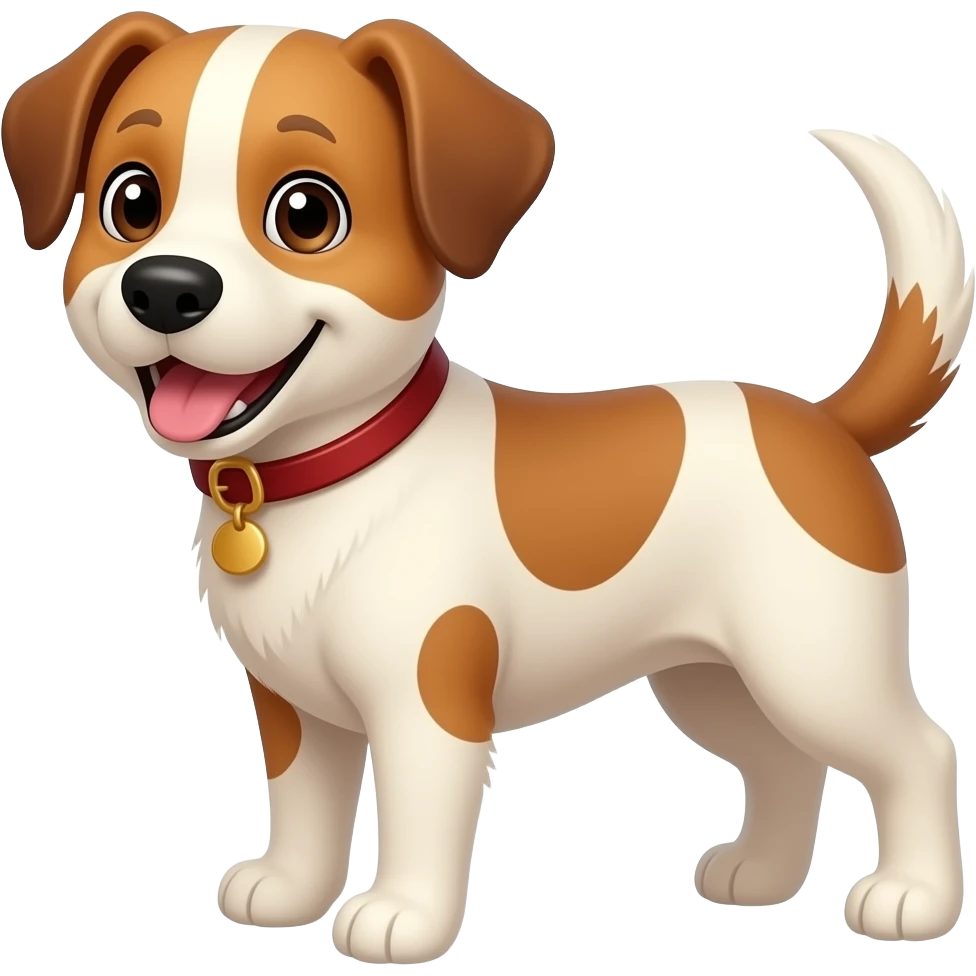 Create a dog happy emoji