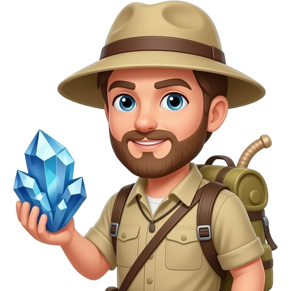 Explorer Holding Mineral emoji | AI Emoji Generator