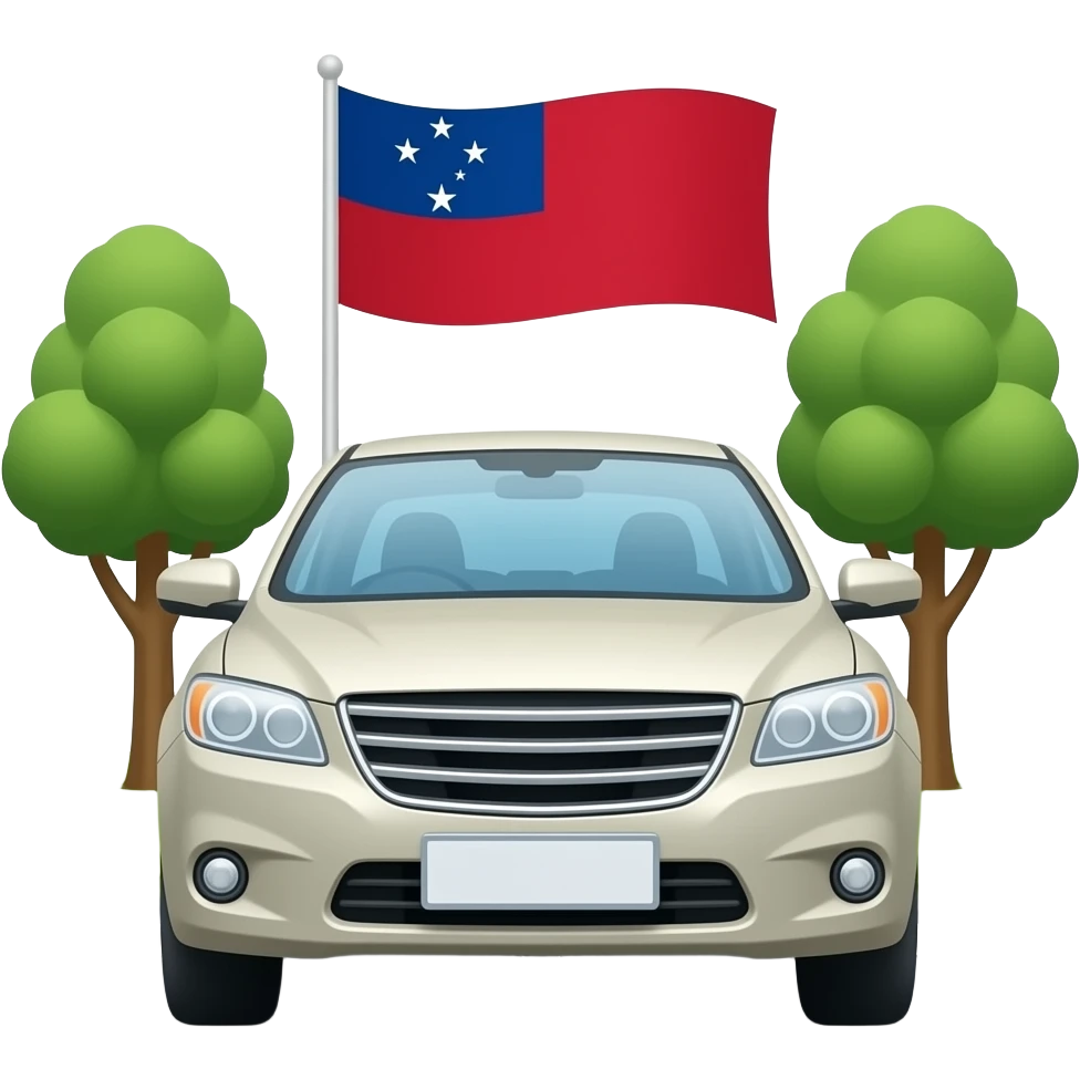 SAMOA Машина едет по левой стороне дороги emoji