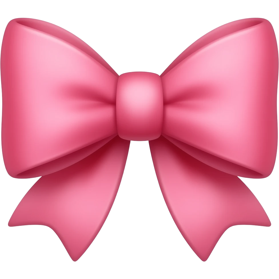 pink bow emoji