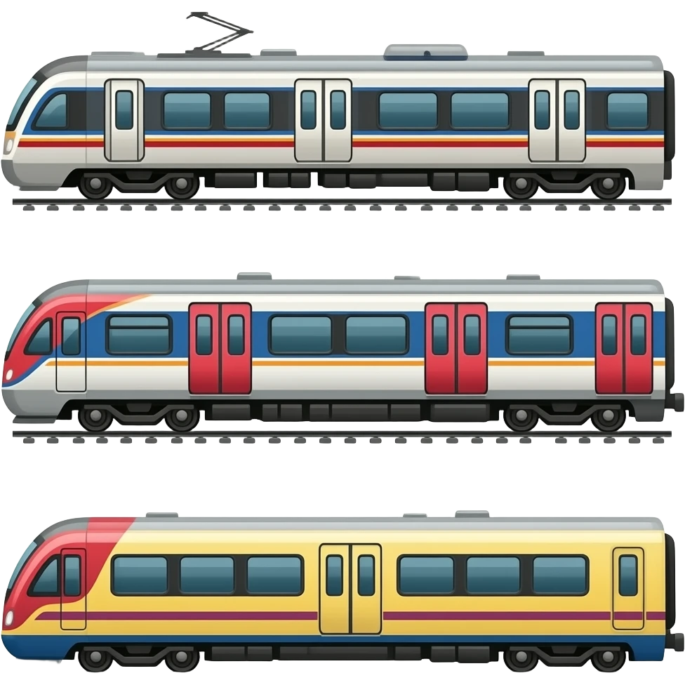 🚋🚃🚃🚃 emoji