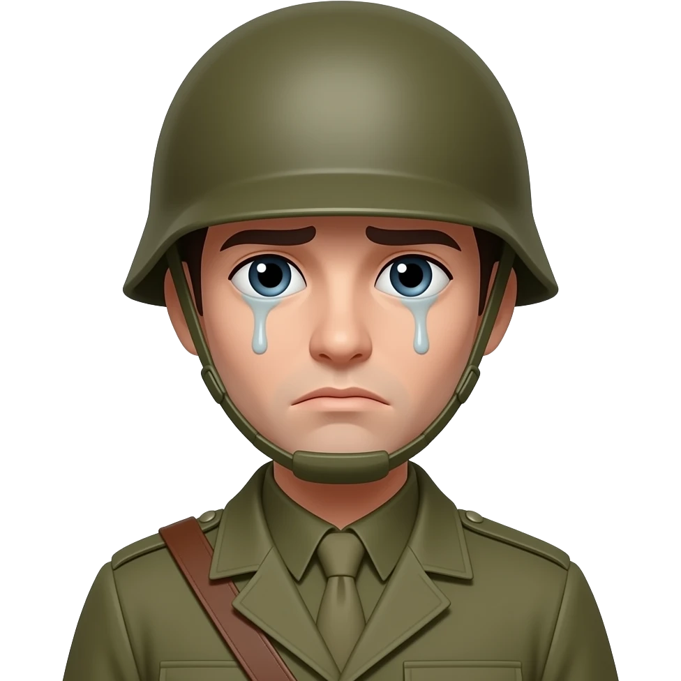 soldier sad emoji